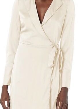 Guess Cream Wrap Robe Dress